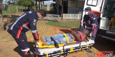 Caseiro é agredido à marteladas por 9 elementos após roubo em fazenda de Ariquemes