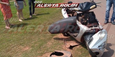 Motociclista fica ferido ao ser atingido por caminhão na RO-010, em Rolim de Moura