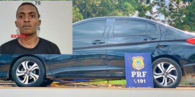 Foragido da justiça de Vilhena é preso pela PRF na BR-364 com carro roubado