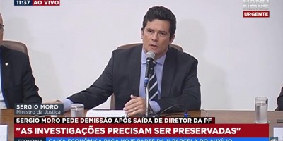 Sergio Moro faz pronunciamento anunciando sua saída do governo Bolsonaro; Veja ao vivo