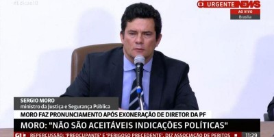 Durante coletiva, Moro afirma que Bolsonaro planeja interferir na Polícia Federal