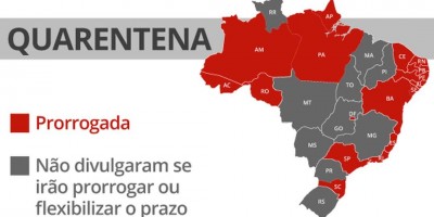18 estados e o DF anunciam prorrogação de quarentena e endurecimento de restrições...