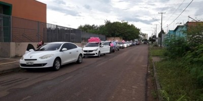Grávida ganha chá de bebê 'drive thru' em RO para evitar contágio pelo novo...