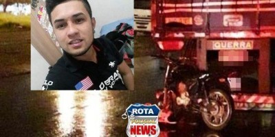 Motociclista morre após se chocar com carreta estacionada em Vilhena