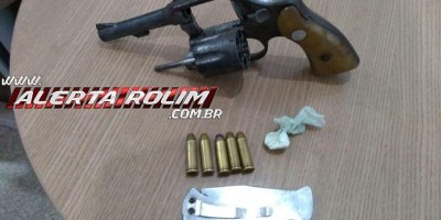 Dupla é presa por porte ilegal de arma de fogo em Rolim de Moura