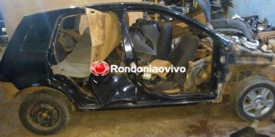 Mecânico é preso em oficina desmanchando automóvel roubado