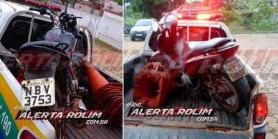 Duas motos roubadas são recuperadas pela Polícia Militar em Rolim de Moura