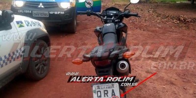 Mais uma moto roubada é recuperada pela PM em Rolim de Moura