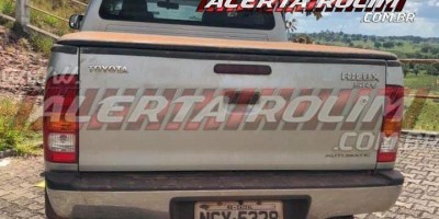 Caminhonete roubada na linha 192 é recuperada próxima a Santa Luzia
