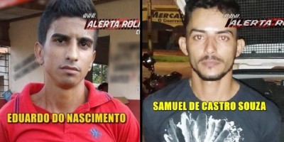 Dois foragidos da justiça são recapturados pela PM em Rolim de Moura