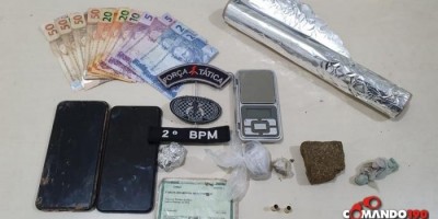 PM prende mãe e filho que vendiam droga em Ji-Paraná