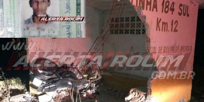 Motociclista perde a vida após bater em ponto de ônibus do km 12 da RO-383, em Rolim de...