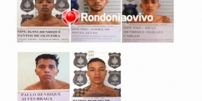 Cinco presidiários fogem de Presídio Urso Branco em Porto Velho; veja fotos