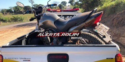 Motocicleta roubada é recuperada pela Polícia Militar, em Santa Luzia