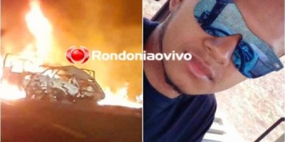Jovem morre carbonizado após carro explodir em acidente na BR-364