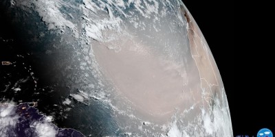Nuvem gigante de poeira viaja 10 mil km do Saara para o Caribe