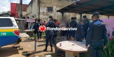 Policial tenta atacar equipe da PM com pedradas e leva tiro de bala de borracha