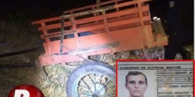 Jovem de 21 anos morre a caminho do hospital após tombar carroça na zona rural de São...