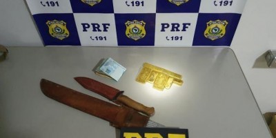 PRF prende dupla com barras de ouro avaliadas em quase R$ 600 mil
