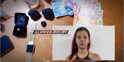 Operação da PM e PC estoura ‘boca de fumo’ e prende mulher por crime de tráfico de...