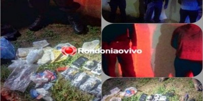 Mulher é flagrada jogando celulares e drogas para dentro de presídio em Porto Velho