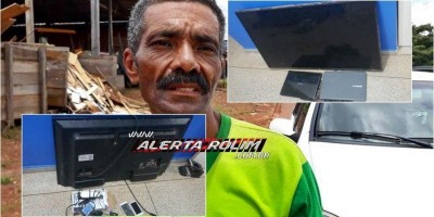 Autor de furto é preso e objetos de procedência duvidosa são apreendidos pela PM, em...