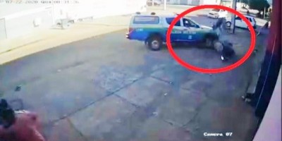Viatura policial colide contra jovem que acaba detido por empinar moto em Ji-Paraná;...