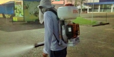 Prefeitura de Rolim de Moura realiza sanitização do 'Espaço Alternativo'