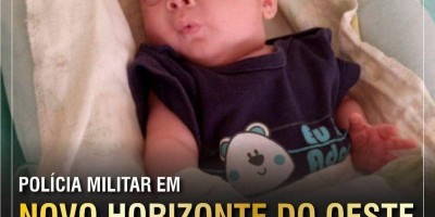 Polícia Militar salva vida de bebê de dois meses em Novo Horizonte