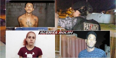 PM e PC estouram 'Boca de Fumo' e prendem três suspeitos de tráfico, em Rolim de Moura