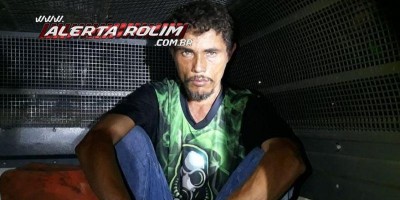 Acusado de roubo é preso pela Polícia Militar e Polícia Civil, em Rolim de Moura