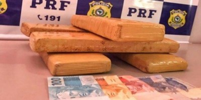 Polícia Rodoviária Federal apreende 4,5 kg de maconha em Ji-Paraná