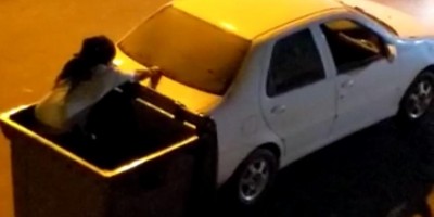 Cada doido com sua mania: Jovem é flagrado tentando 'surfar' em lixeira em Ji-Paraná;...