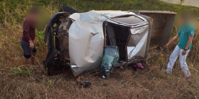 Uma pessoa morre após capotamento em RO-481 em Nova Brasilândia; veja o vídeo
