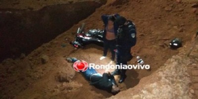Buraco aberto pela prefeitura em avenida de Porto Velho causa grave acidente com casal em...