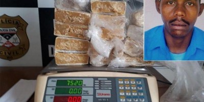 Foragido da Bahia é preso em Porto Velho com droga avaliada em R$ 200 mil