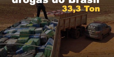 Polícia apreende 33 toneladas de maconha no MS na maior apreensão de drogas do país;...