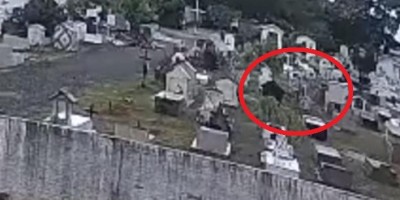 Câmera de segurança registra suposto 'fantasma' no cemitério de Vilhena; veja o vídeo
