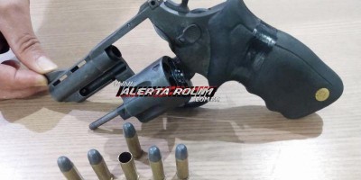 Homem é preso pela Polícia Militar em Migrantinópolis com arma de fogo e munições