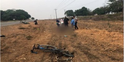 Ciclista morre atropelado na BR-421 em Ariquemes