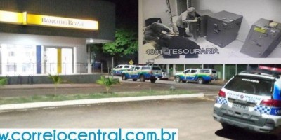 Bandidos roubam agência do Banco do Brasil em Mirante da Serra