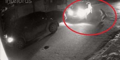 Câmera de segurança registra policial atirando em motorista de caminhonete após ser...
