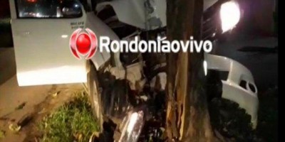 Motorista de Hilux tenta fugir da PM, atropela ciclista e bate contra árvore
