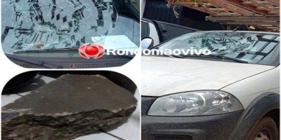 Carro da Energisa é apedrejado por morador revoltado que ia ter a luz cortada