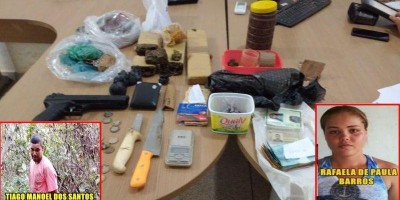 Casal envolvido com tráfico de drogas é preso durante trabalho em conjunto da PM e PC...