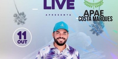 Fenômeno na internet, Marcio Santtóro fará Live solidária em Costa Marques