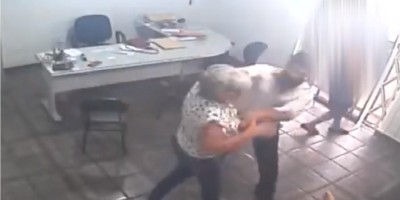 Vídeo mostra advogado agredindo senhora em Porto Velho