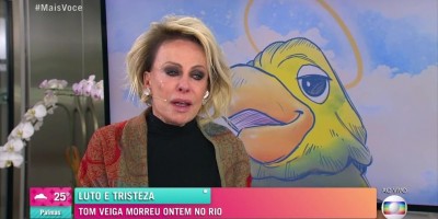 Veja o vídeo: Emocionada, Ana Maria Braga chora ao se despedir de Tom Veiga no 'Mais...