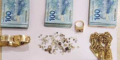 Homem é preso em flagrante ao transportar pedras de diamantes em Pimenta Bueno