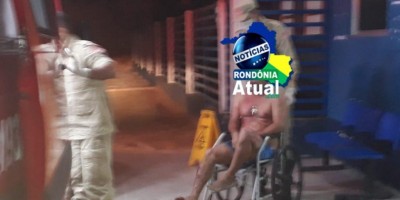 Transtornado, dizendo estar sendo perseguido, homem cai do telhado dentro de residência...